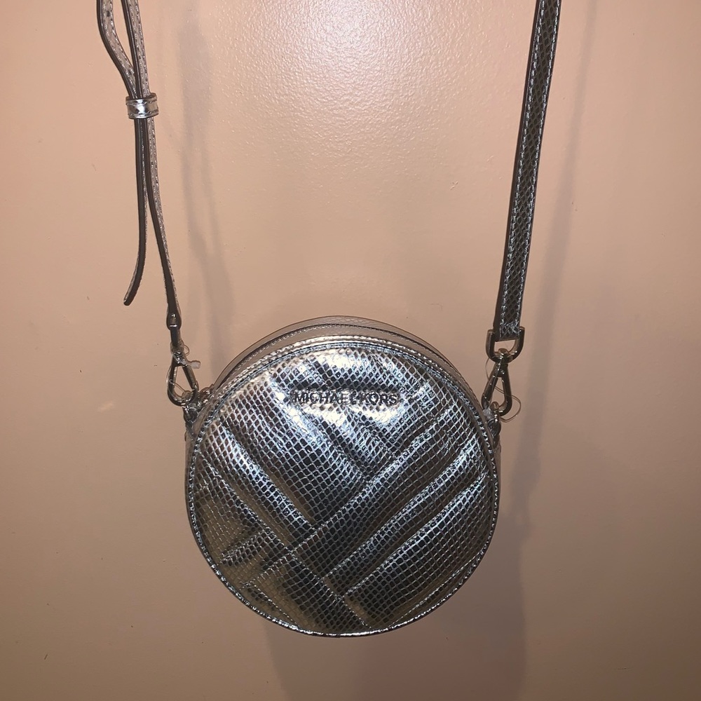 Silver Michael Kors Canteen Purse